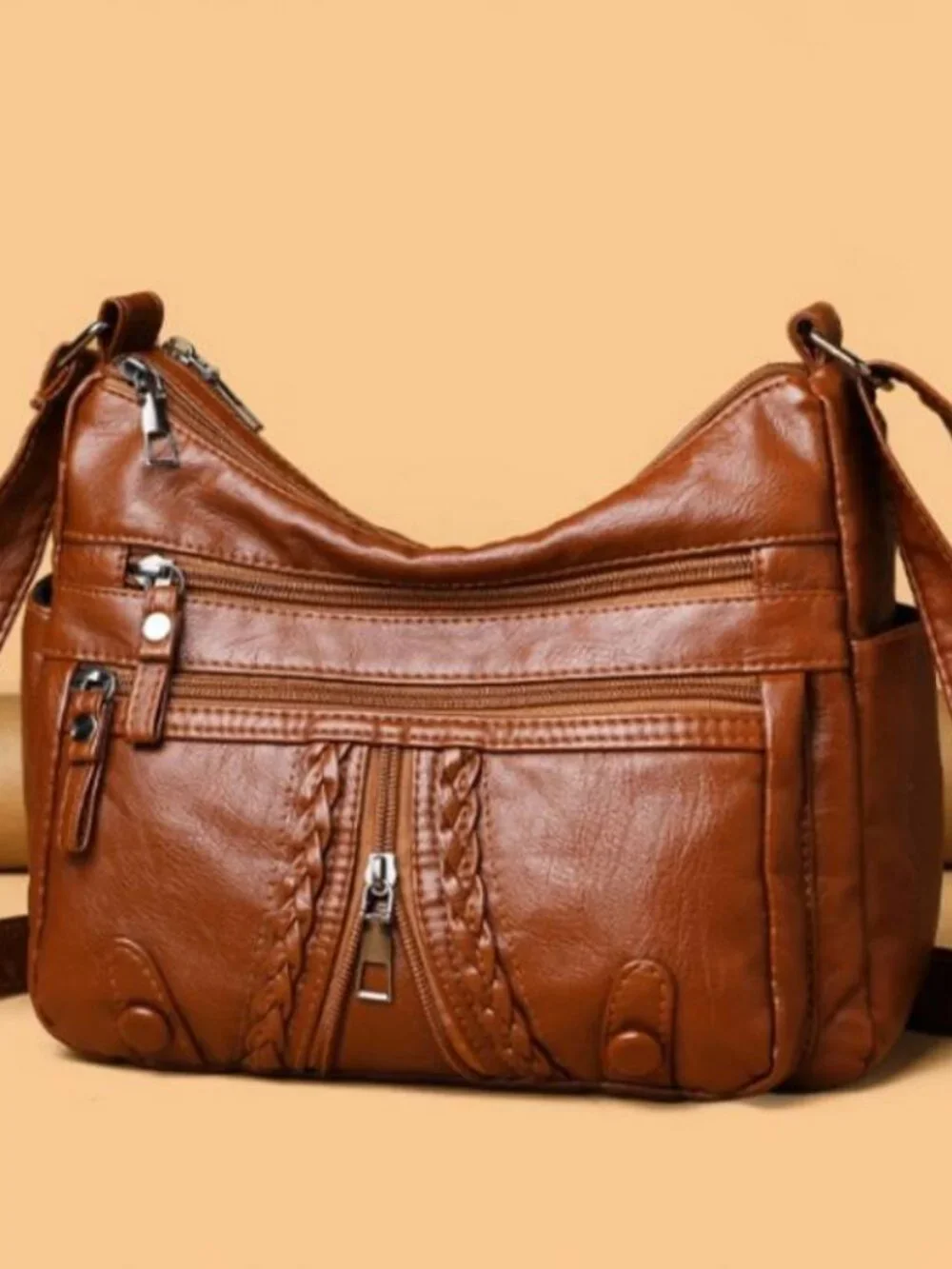 Large Capacity Multi Pocket Mom Bag Crossbody Backpack